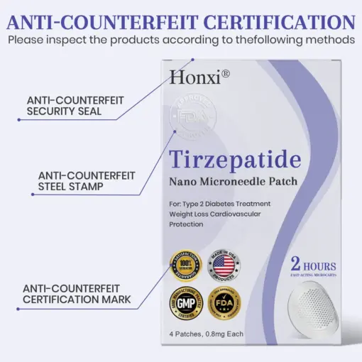 𝗛𝗼𝗻𝘅𝗶® 𝗡𝗜𝗗𝗗𝗞-𝗧𝗶𝗿𝘇𝗲𝗽𝗮𝘁𝗶𝗱𝗲 𝗡𝗮𝗻𝗼 𝗠𝗶𝗰𝗿𝗼𝗻𝗲𝗲𝗱𝗹𝗲 𝗣𝗮𝘁𝗰𝗵