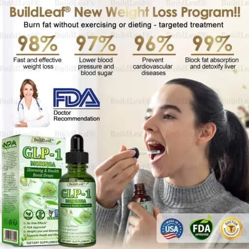 BuildLeaf® GLP-1 Moringa Slimming & Health Boost Drops