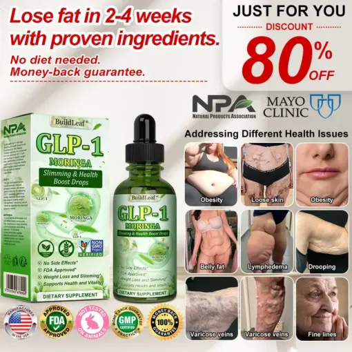 BuildLeaf® GLP-1 Moringa Slimming & Health Boost Drops