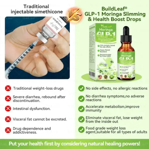 BuildLeaf® Moringa GLP-1 Slimming & Health Boost Drops