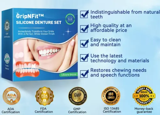 GripNFit™ Silicone Denture Set