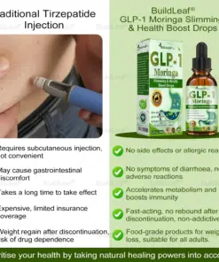 𝐁𝐮𝐢𝐥𝐝𝐋𝐞𝐚𝐟® 𝐓𝐢𝐫𝐳𝐞𝐩𝐚𝐭𝐢𝐝𝐞 𝐆𝐋𝐏-𝟏 𝐌𝐨𝐫𝐢𝐧𝐠𝐚 𝐒𝐥𝐢𝐦𝐦𝐢𝐧𝐠 & 𝐇𝐞𝐚𝐥𝐭𝐡 𝐁𝐨𝐨𝐬𝐭 𝐃𝐫𝐨𝐩𝐬