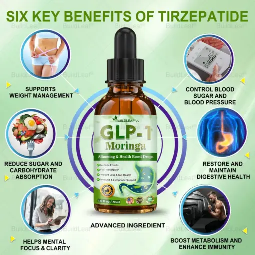 𝐁𝐮𝐢𝐥𝐝𝐋𝐞𝐚𝐟® 𝐓𝐢𝐫𝐳𝐞𝐩𝐚𝐭𝐢𝐝𝐞 𝐆𝐋𝐏-𝟏 𝐌𝐨𝐫𝐢𝐧𝐠𝐚 𝐒𝐥𝐢𝐦𝐦𝐢𝐧𝐠 & 𝐇𝐞𝐚𝐥𝐭𝐡 𝐁𝐨𝐨𝐬𝐭 𝐃𝐫𝐨𝐩𝐬