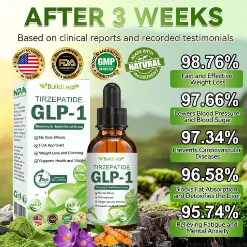 𝐁𝐮𝐢𝐥𝐝𝐋𝐞𝐚𝐟® 𝐆𝐋𝐏-𝟏 𝐓𝐈𝐑𝐙𝐄𝐏𝐀𝐓𝐈𝐃𝐄 𝐒𝐥𝐢𝐦𝐦𝐢𝐧𝐠 & 𝐇𝐞𝐚𝐥𝐭𝐡 𝐁𝐨𝐨𝐬𝐭 𝐃𝐫𝐨𝐩𝐬