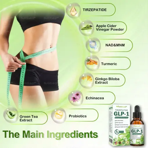 𝐁𝐮𝐢𝐥𝐝𝐋𝐞𝐚𝐟® 𝐆𝐋𝐏-𝟏 𝐓𝐈𝐑𝐙𝐄𝐏𝐀𝐓𝐈𝐃𝐄 𝐒𝐥𝐢𝐦𝐦𝐢𝐧𝐠 & 𝐇𝐞𝐚𝐥𝐭𝐡 𝐁𝐨𝐨𝐬𝐭 𝐃𝐫𝐨𝐩𝐬