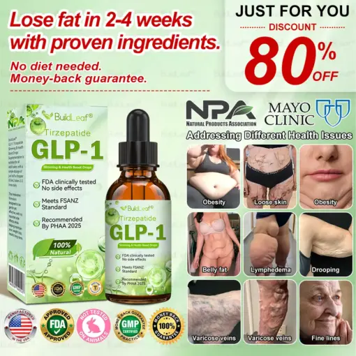 BuildLeaf® Tirzepatide GLP-1 Slimming & Health Boost Drops