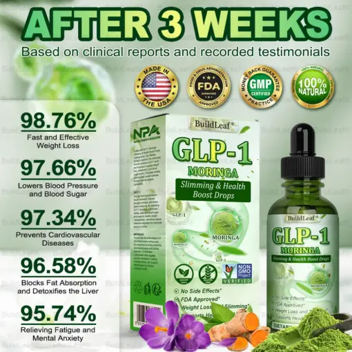 BuildLeaf® Trizepatide GLP-1 Moringa Slimming & Health Boost Drops