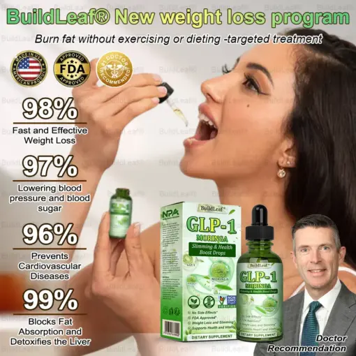 BuildLeaf® Trizepatide GLP-1 Moringa Slimming & Health Boost Drops