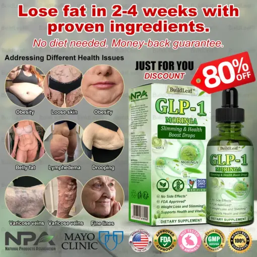 BuildLeaf® Trizepatide GLP-1 Moringa Slimming & Health Boost Drops