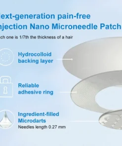 𝐵uil𝗱𝐿ea𝐟® 𝑺𝑀𝗚T-𝑮𝐋𝑃-1 𝐒limming & 𝐻ealth 𝑁ano 𝑀icroneedle 𝑃atch