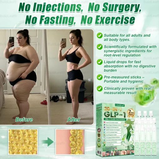 𝘽𝙪𝙞𝙡𝙙𝙇𝙚𝙖𝙛® 𝗚𝗟𝗣-𝟭 𝟐𝟎-𝐢𝐧-𝟏 𝐒𝐥𝐢𝐦 & 𝐇𝐞𝐚𝐥𝐭𝐡 𝐎𝐫𝐚𝐥 𝐒𝐨𝐥𝐮𝐭𝐢𝐨𝐧