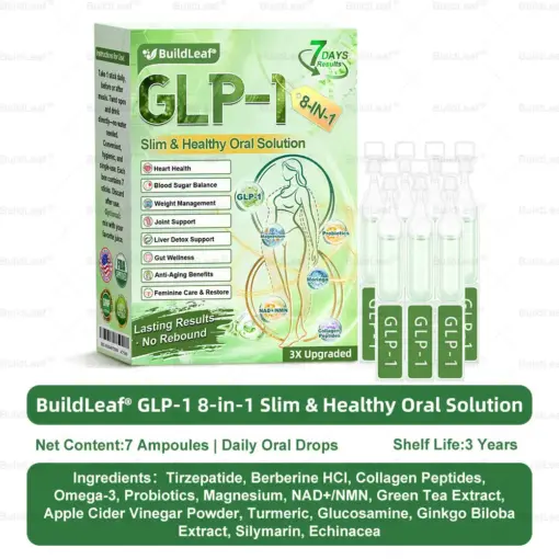 BuildLeaf® GLP–1 EIGHT IN–ONE Health Solution Oral Liquid