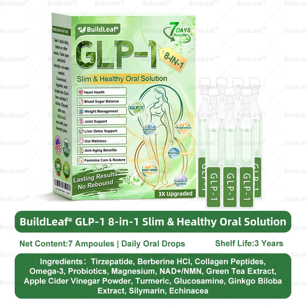 BuildLeaf® GLP–1 EIGHT IN–ONE Health Solution Oral Liquid