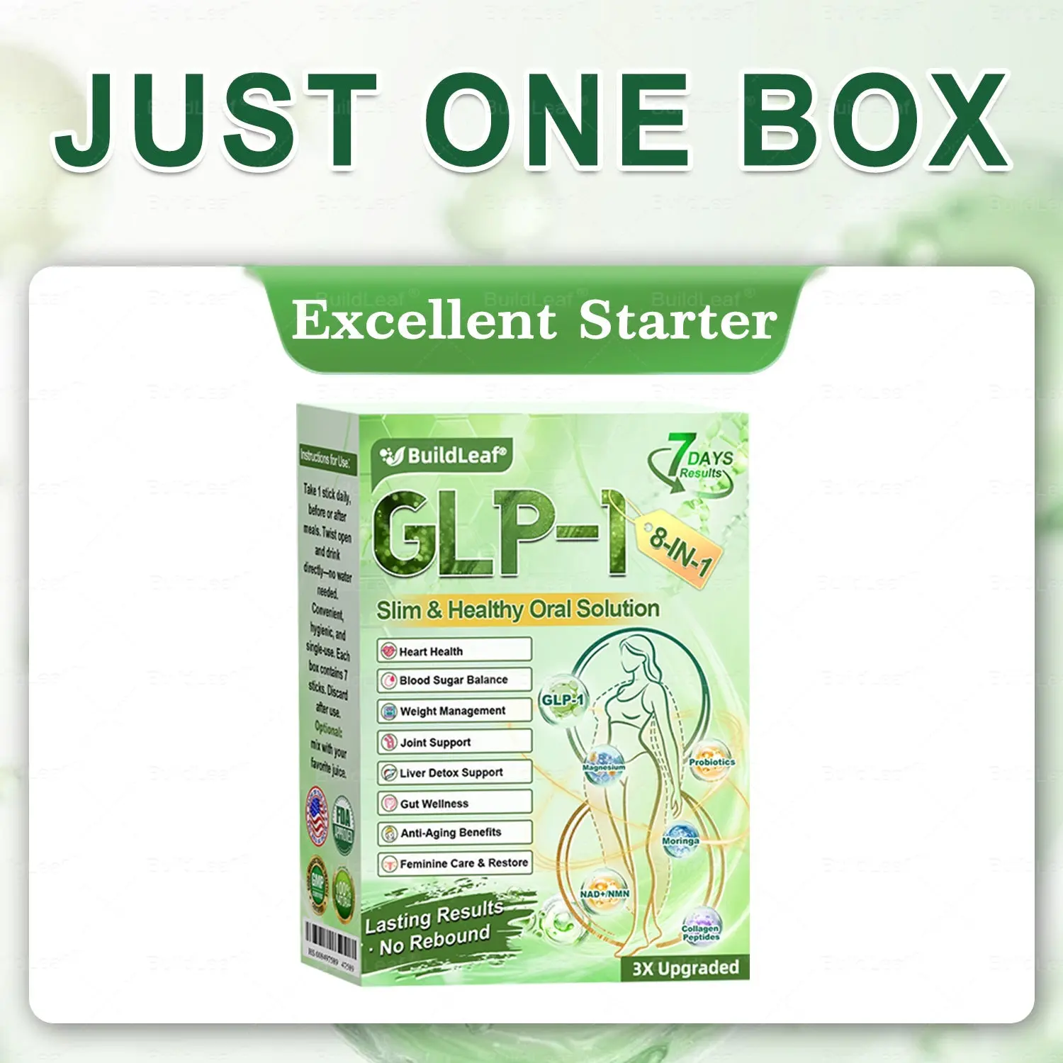 BuildLeaf® GLP–1 EIGHT IN–ONE Health Solution Oral Liquid